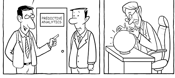 Cartoon illustration themed around multivariate analysis